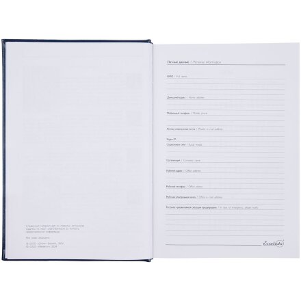 Ежедневник Baza, датированный, синий Ежедневник Baza, датированный, синий