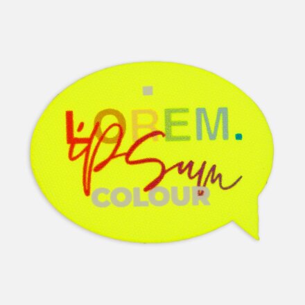 Наклейка тканевая Lunga Bubble, M, желтый неон Наклейка тканевая Lunga Bubble, M, желтый неон