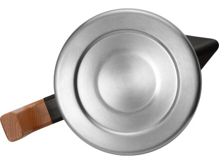 Кофепот с деревянной ручкой, 850 мл, серебристый Кофепот с деревянной ручкой, 850 мл, серебристый