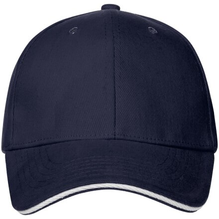 Бейсболка Generic, темно-синяя с белым кантом Бейсболка Generic, темно-синяя с белым кантом