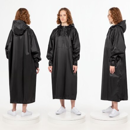 Дождевик-анорак R1, черный Дождевик-анорак R1, черный