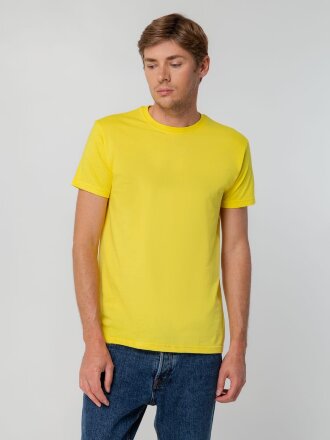 Футболка унисекс T-bolka 140, желтая Футболка унисекс T-bolka 140, желтая
