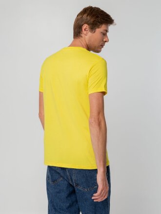 Футболка унисекс T-bolka 140, желтая Футболка унисекс T-bolka 140, желтая