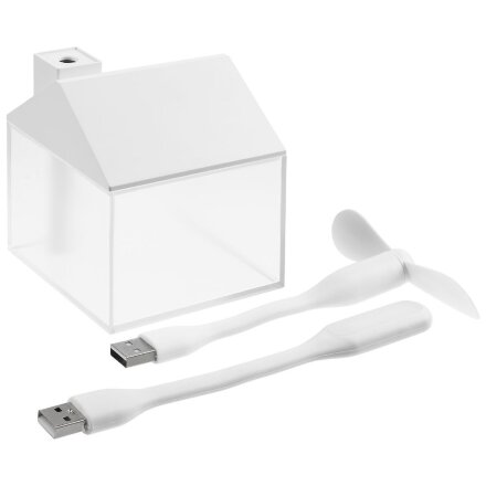 Настольный увлажнитель Arioso с вентилятором и лампой, белый Настольный увлажнитель Arioso с вентилятором и лампой, белый