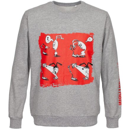 Толстовка «Яжопытный», серый меланж Толстовка «Яжопытный», серый меланж