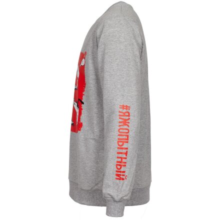 Толстовка «Яжопытный», серый меланж Толстовка «Яжопытный», серый меланж