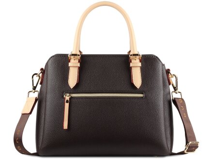 Сумка женская BUGATTI Ella, тёмно-коричневая, полиуретан, 30х12х23 см Сумка женская BUGATTI Ella, тёмно-коричневая, полиуретан, 30х12х23 см