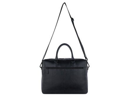 Портфель мужской BUGATTI Clark, чёрный, воловья кожа/полиэстер, 40х9,5х29 см, 10 л Портфель мужской BUGATTI Clark, чёрный, воловья кожа/полиэстер, 40х9,5х29 см, 10 л