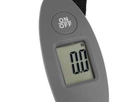 Багажные весы с покрытием soft touch Gravity, серый Багажные весы с покрытием soft touch Gravity, серый