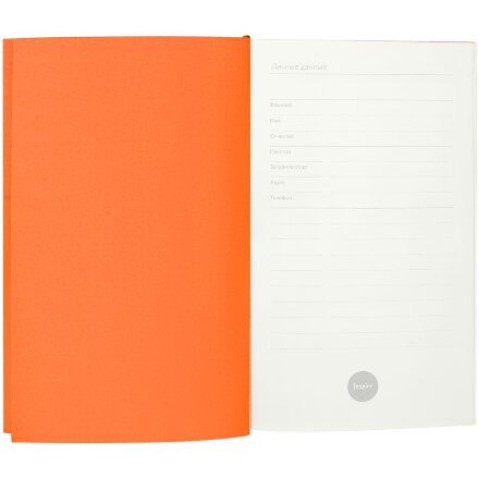 Ежедневник Flat Mini, недатированный, оранжевый Ежедневник Flat Mini, недатированный, оранжевый