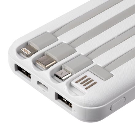 Внешний аккумулятор Omni Qi 10000 мАч, белый Внешний аккумулятор Omni Qi 10000 мАч, белый