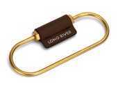 Карабин для ключей Тоне, коричневый Карабин для ключей Тоне, коричневый