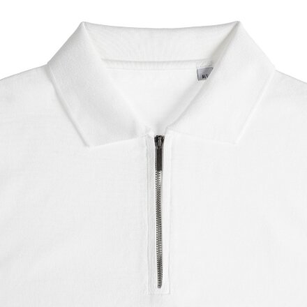 Рубашка поло мужская с длинным рукавом Terrazzo, белая Рубашка поло мужская с длинным рукавом Terrazzo, белая