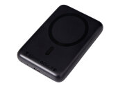 Магнитный внешний беспроводной аккумулятор Polarix, QC/PD, 10000 мАч, черный
