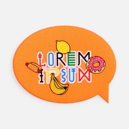 Наклейка тканевая Lunga Bubble, M, оранжевый неон Наклейка тканевая Lunga Bubble, M, оранжевый неон