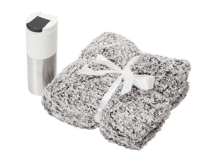 Подарочный набор с пледом и термокружкой Хюгге Подарочный набор с пледом и термокружкой Хюгге