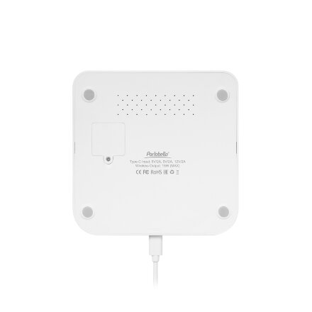 Зарядная станция с часами 15W Rigel, белая