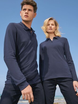 Рубашка поло мужская с длинным рукавом Perfect LSL Men, зеленое яблоко Рубашка поло мужская с длинным рукавом Perfect LSL Men, зеленое яблоко