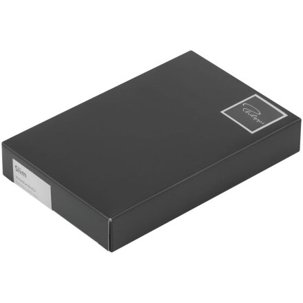 Футляр для визитных карт Slim, черный Футляр для визитных карт Slim, черный