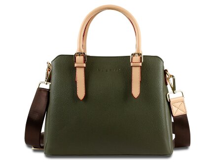 Сумка женская BUGATTI Ella, оливковая, полиуретан, 30х12х23 см Сумка женская BUGATTI Ella, оливковая, полиуретан, 30х12х23 см