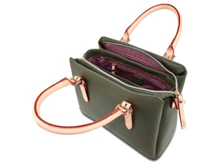 Сумка женская BUGATTI Ella, оливковая, полиуретан, 30х12х23 см Сумка женская BUGATTI Ella, оливковая, полиуретан, 30х12х23 см