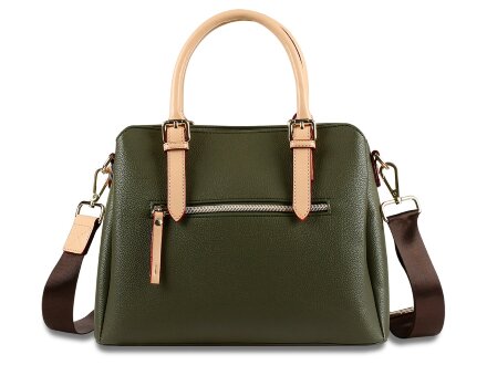 Сумка женская BUGATTI Ella, оливковая, полиуретан, 30х12х23 см Сумка женская BUGATTI Ella, оливковая, полиуретан, 30х12х23 см