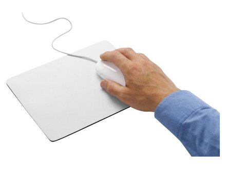 Коврик для мыши Heli, белый Коврик для мыши Heli, белый