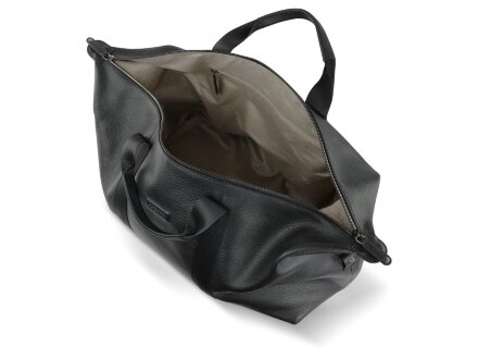 Сумка дорожная BUGATTI Elsa, чёрная, воловья кожа/полиэстер, 47х22х24 см Сумка дорожная BUGATTI Elsa, чёрная, воловья кожа/полиэстер, 47х22х24 см