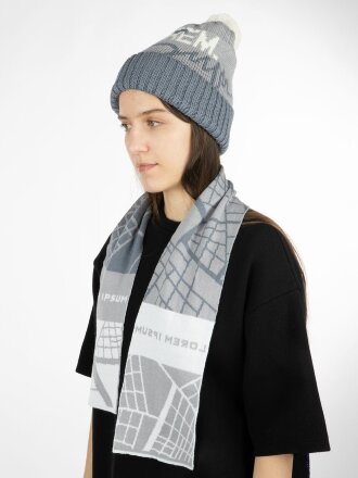 Шарф на заказ Tricksy Light, S, полушерсть Шарф на заказ Tricksy Light, S, полушерсть