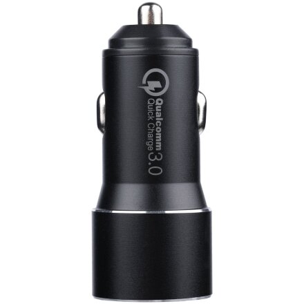 Автомобильное зарядное устройство Volto, черное Автомобильное зарядное устройство Volto, черное