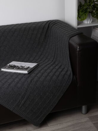 Плед Trenza, темно-серый Плед Trenza, темно-серый