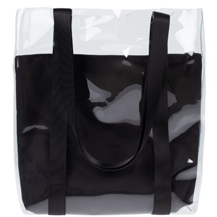 Шопер Clarity с черным органайзером, прозрачный Шопер Clarity с черным органайзером, прозрачный