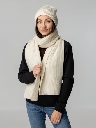 Шарф Tommi, молочно-белый (ванильный) Шарф Tommi, молочно-белый (ванильный)