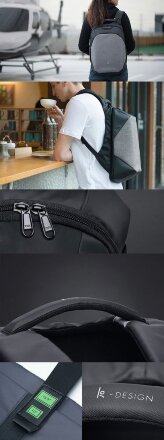 Рюкзак ClickPack Pro, черный с серым Рюкзак ClickPack Pro, черный с серым