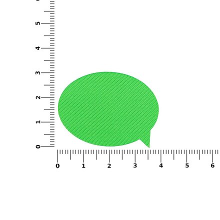 Наклейка тканевая Lunga Bubble, M, зеленый неон Наклейка тканевая Lunga Bubble, M, зеленый неон