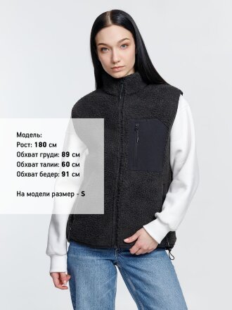 Жилет унисекс Fury BW, темно-серый (графит) Жилет унисекс Fury BW, темно-серый (графит)