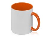 Кружка для сублимации Sublime Color, белый/оранжевый Кружка для сублимации Sublime Color, белый/оранжевый