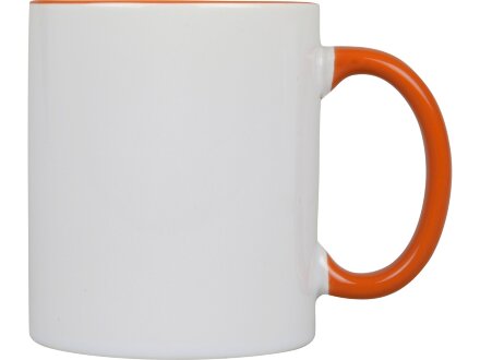 Кружка для сублимации Sublime Color, белый/оранжевый Кружка для сублимации Sublime Color, белый/оранжевый