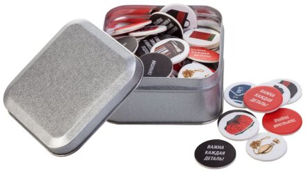 Коробка Pragmax S, квадратная, серебристая Коробка Pragmax S, квадратная, серебристая