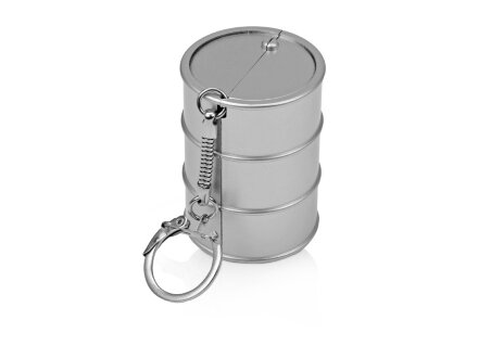Брелок-рулетка Баррель, 1 м., серебристый Брелок-рулетка Баррель, 1 м., серебристый