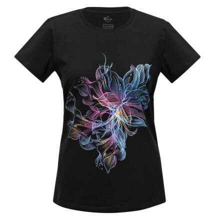 Футболка женская Vibrance, черная Футболка женская Vibrance, черная