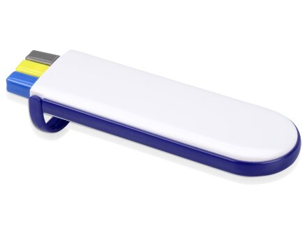 Набор Квартет: ручка шариковая, карандаш и маркер, белый/синий Набор Квартет: ручка шариковая, карандаш и маркер, белый/синий