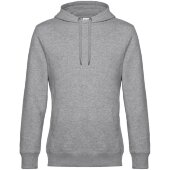 Толстовка с капюшоном унисекс King, серый меланж Толстовка с капюшоном унисекс King, серый меланж