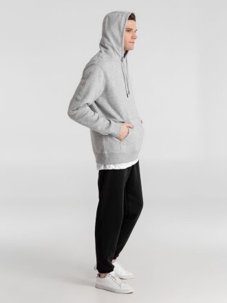 Толстовка с капюшоном унисекс King, серый меланж Толстовка с капюшоном унисекс King, серый меланж