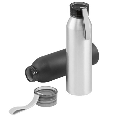 Спортивная бутылка для воды Rio, серебристая Спортивная бутылка для воды Rio, серебристая