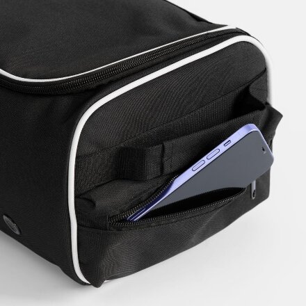 Сумка для обуви Equipex, черная с белым Сумка для обуви Equipex, черная с белым