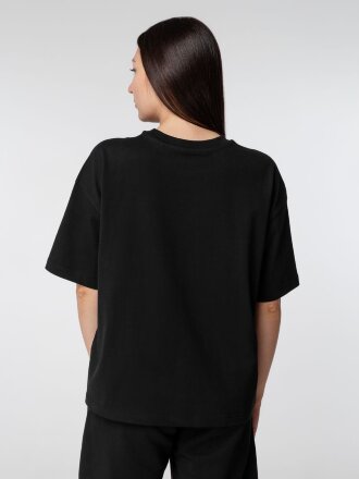 Футболка оверсайз женская Boxy Women, черная Футболка оверсайз женская Boxy Women, черная