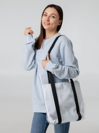 Шопер Clarity с белым органайзером, прозрачный Шопер Clarity с белым органайзером, прозрачный