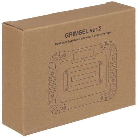 Фонарь аккумуляторный Grimsel, ver.2, серый Фонарь аккумуляторный Grimsel, ver.2, серый