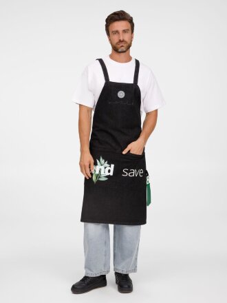 Фартук джинсовый E2, черный Фартук джинсовый E2, черный